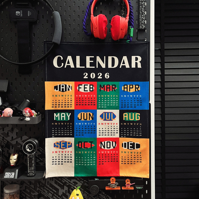 马吉吉原创2026年复古撞色日历