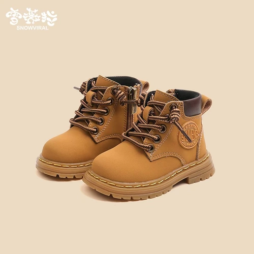 Bmw, Martens, детские нескользящие короткие сапоги, детская обувь для мальчиков, ботинки, мягкая подошва, осенние, тренд сезона