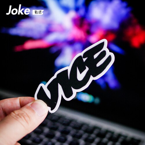 vice新青年潮牌logo防水贴纸