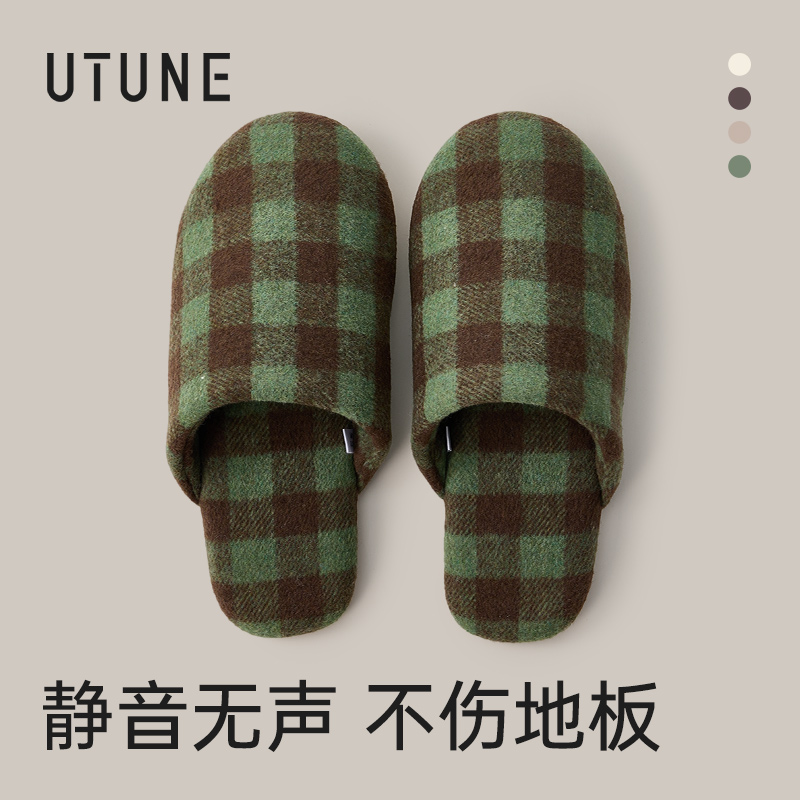 日式静音无声棉拖鞋包头布艺