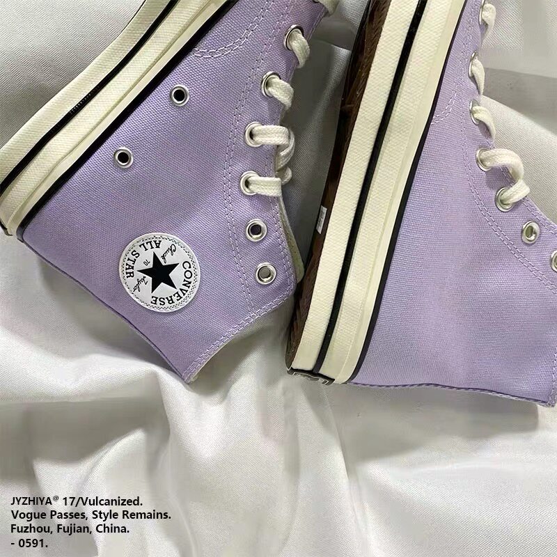 converse匡威1970s 淡紫色芋泥香芋紫罗兰高帮帆布鞋男女 167862c