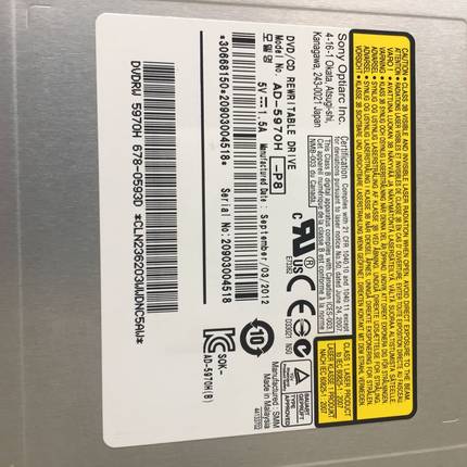 全新苹果IMAC一体机专用 吸入式光驱AD-5690H AD-5670H AD-5680H