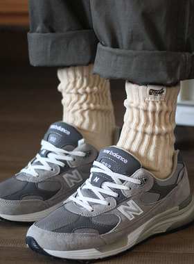 2双装秋冬季毛巾底加厚复古cityboy中长筒袜子男女街头潮牌堆堆袜