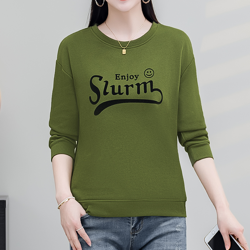 秋装卫衣女2025年新款爆款圆领女士休闲宽松减龄春秋薄款早春上衣