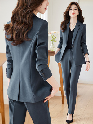 高端西装套装女2025新款春秋酒店经理工作服气质职业正装西服工装