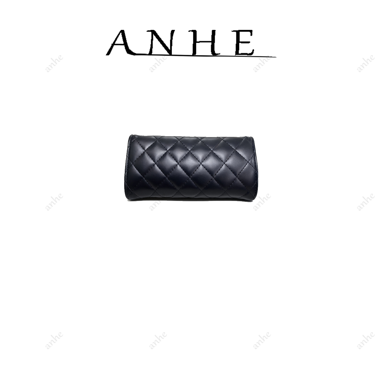 安合甄选-高定真皮包-19cm-550768-手拿钱包-香-黑