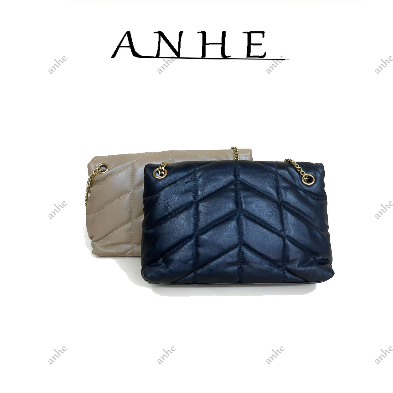 安合甄选-高定真皮包-28cm-550118-V纹枕头云-阳-全色