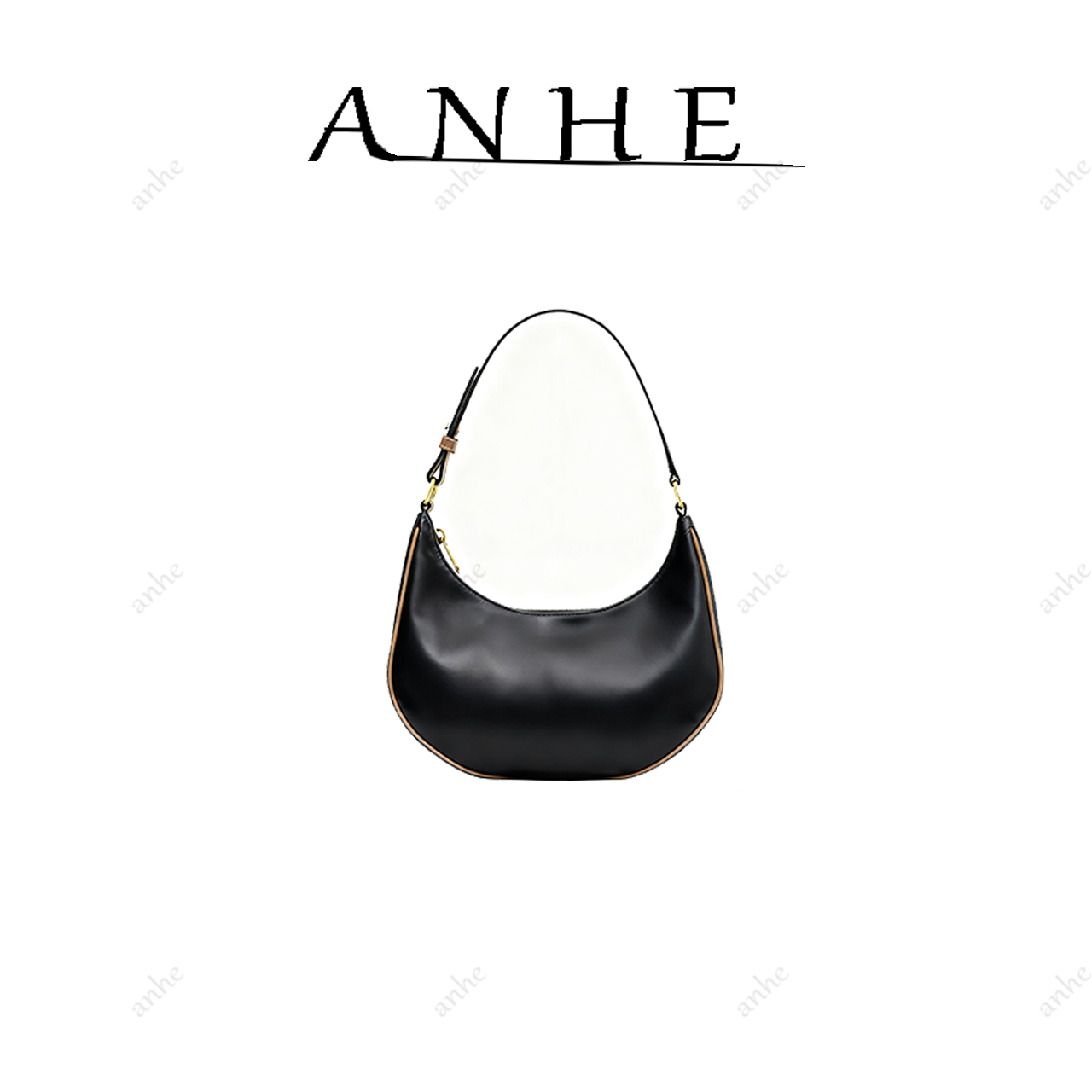 安合甄选-高定真皮包-26cm-550395-月花-林-老花