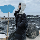 现货数据好撞色加厚保暖长款羽绒服女185-902-P330-K498，女装羽绒服，浙宝185