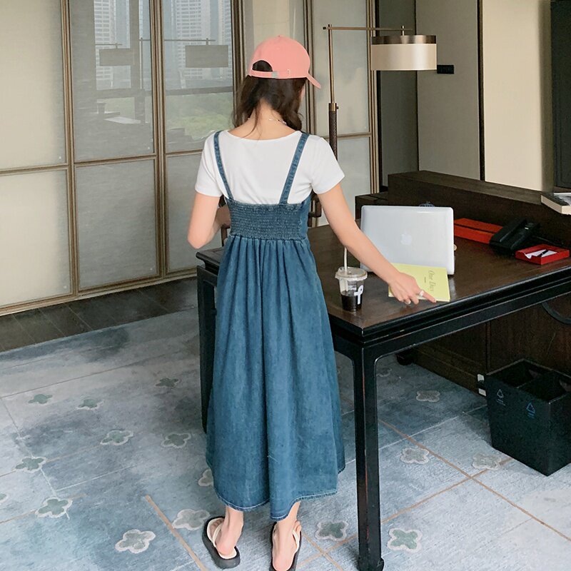 现货水洗牛仔背带裙夏装夏款夏天185-8533-P95-K148,女装连衣裙,浙宝185