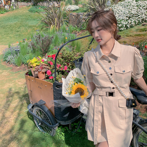 现货夏装新款衬衫领连衣裙317-MY8876-P95-K148图片