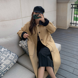 现货不起球毛呢中长款外套女185-9953-P185-K288，女装毛呢外套，浙宝185