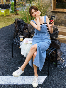 现货 夏季减龄牛仔背带裙连衣裙185-MY8866-P95-K148图片