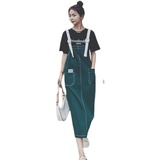 现货新款减龄显瘦背带裙夏装休闲连衣裙317-MY8031-P85-K138，女装连衣裙，浙宝185