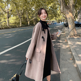 现货70毛双面呢羊绒大衣外套女185-9931-P245-K398，女装毛呢外套，浙宝185