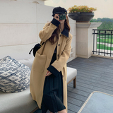 现货不起球毛呢中长款外套女185-9953-P185-K288，女装毛呢外套，浙宝185