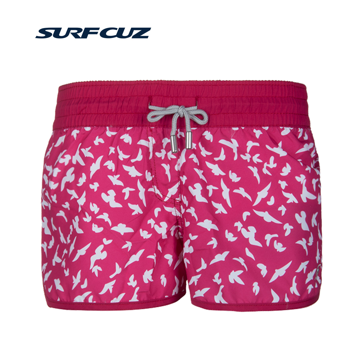 surfcuz 母女款海鸥图案女士速干沙滩裤夏季女童游泳短裤海边度假