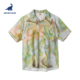 男士 宽松大码 花衬衫 surfcuz 夏威夷短袖 衬衫 度假衬衫 潮