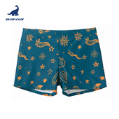 男士 游泳裤 泳裤 surfcuz 宽松大码 温泉短裤 男防尴尬平角泳裤 全内衬