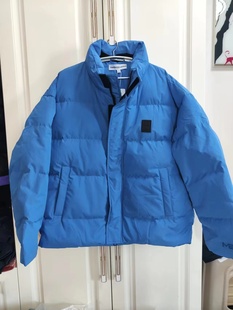 国货美家男羽绒服冬季 加厚立领无帽休闲宽松鸭绒服男蓬松面包服