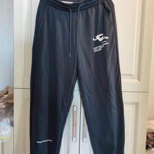 男针织裤 直筒卫裤 秋冬宽松休闲运动裤 慢跑裤 弹力卫裤 国货美家正品