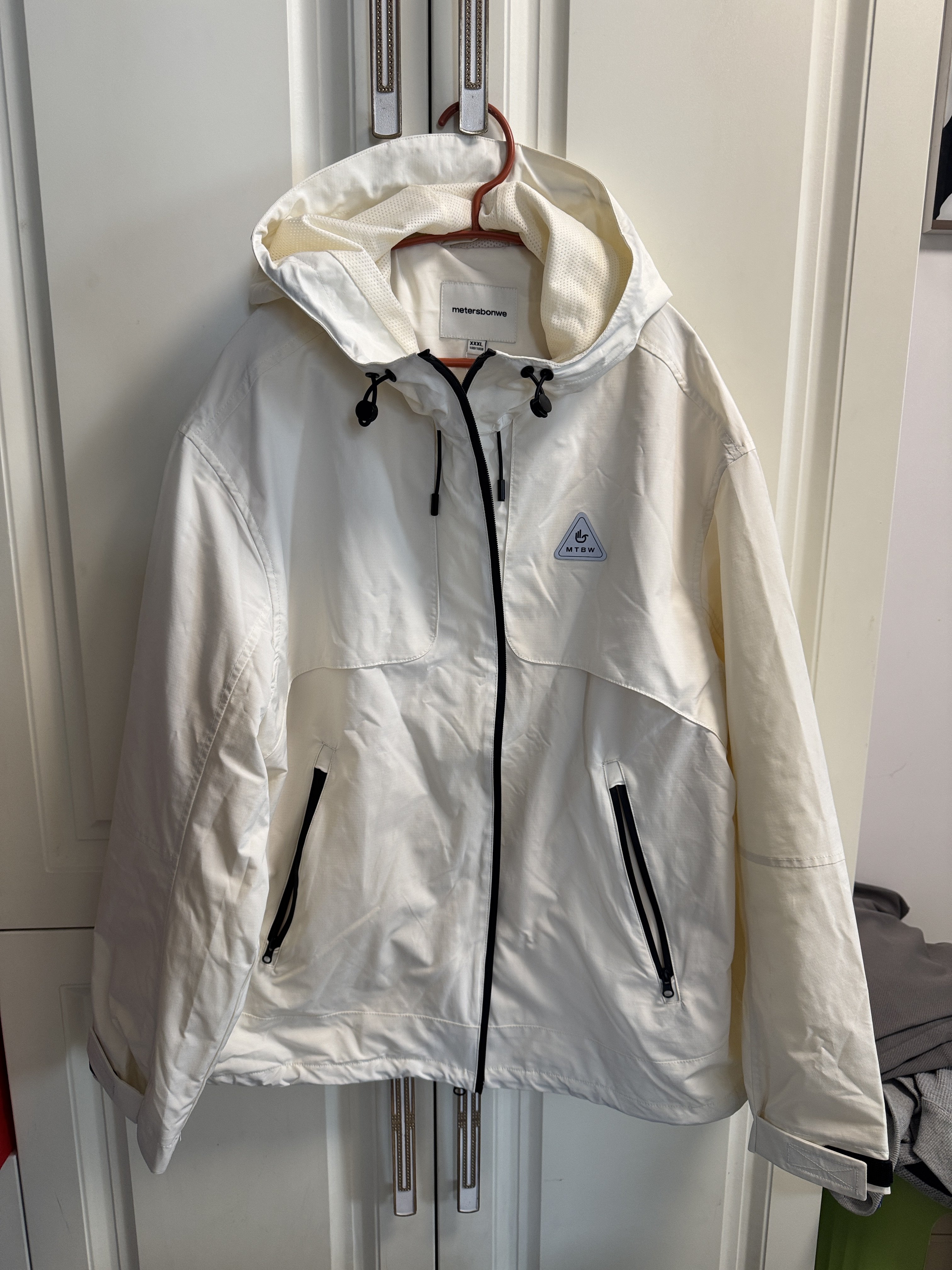 美特斯女男款连帽外套春秋款宽松休闲百搭长袖防风防水上衣冲锋衣