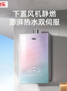 万家乐16升JSQ30-16RG1燃气热水器家用厨房智能恒温天然气强排式