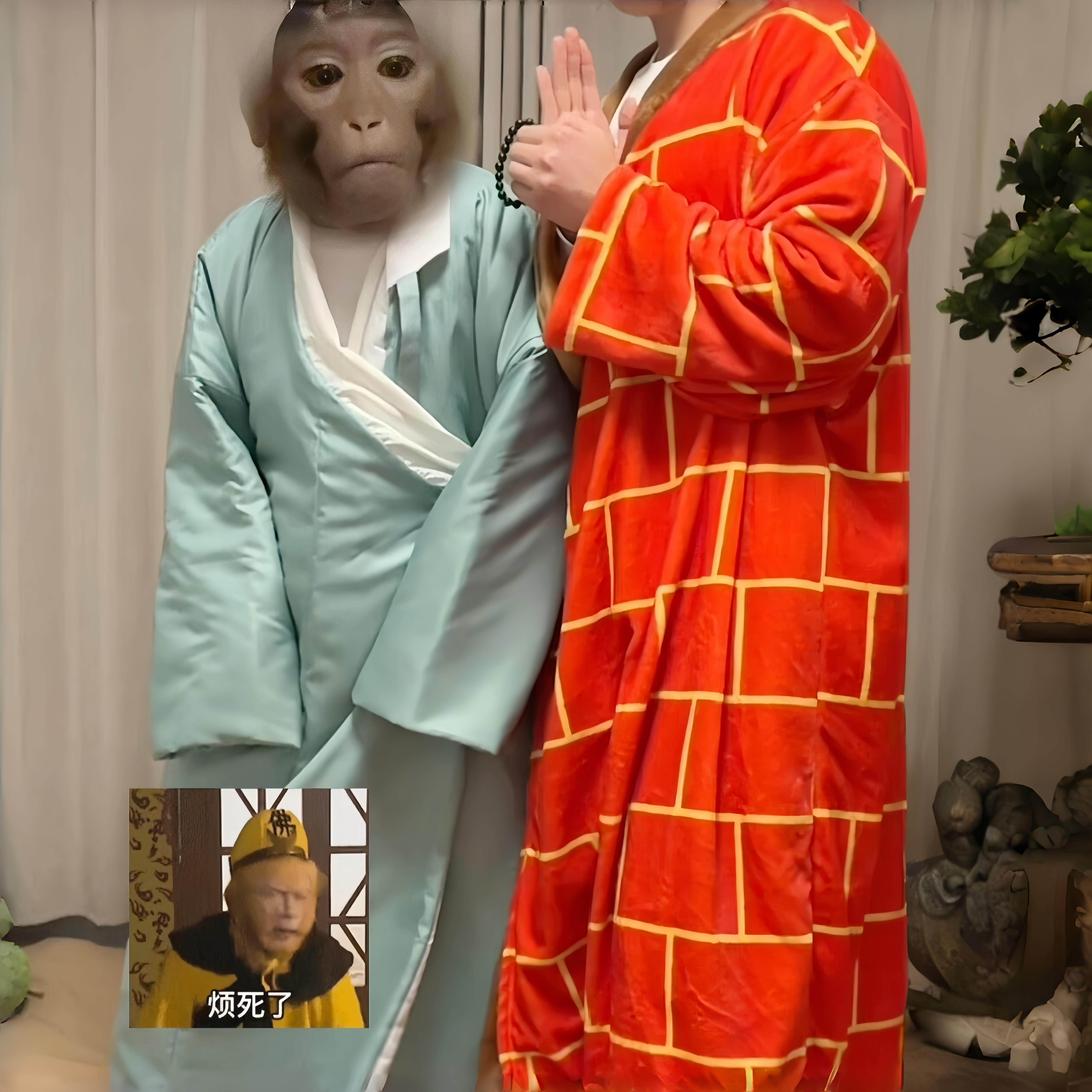 唐僧睡衣搞笑抽象师徒二