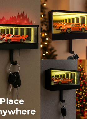 无限车库 Infinity LED Garage Key Holder 纵深镜面车库钥匙挂架