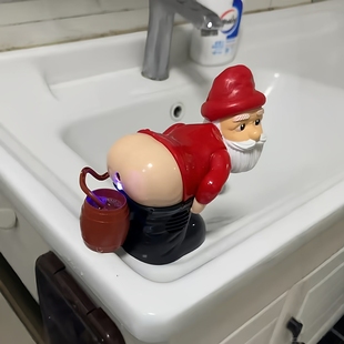 圣诞老人放屁泡泡机搞怪屁股吹泡泡器全自动电动发光吹泡泡小玩具