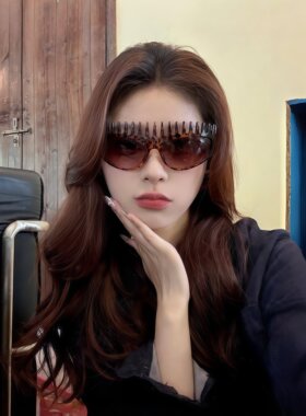 发箍太墨镜女款辣妹豹纹