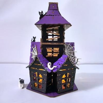 跨境新品万圣节DIY发光鬼