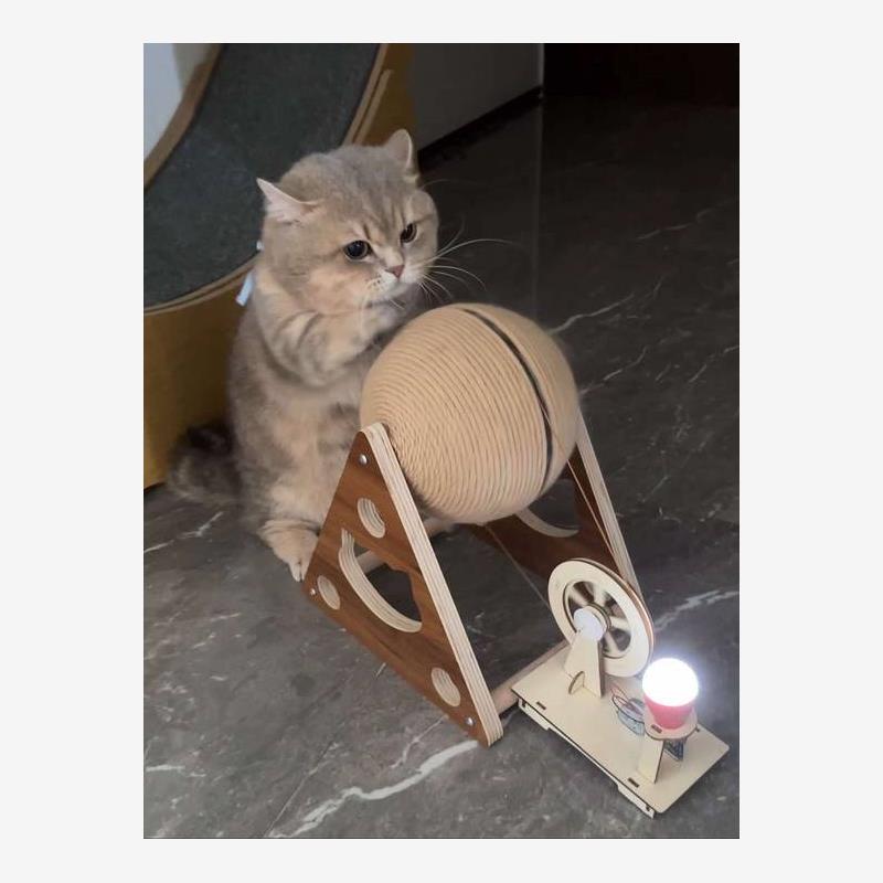 猫抓板发电玩具木质耐磨