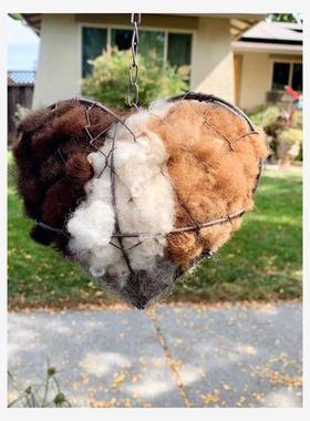 独立站 Bird Nesting Heart Outdoor Yard Art鸟巢心户外庭院艺术