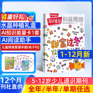 学生解释性新闻 送好礼 10月单期 少儿报纸 杂志订阅 杂志铺 2025 知识星球杂志 2024年1 知识与趣味