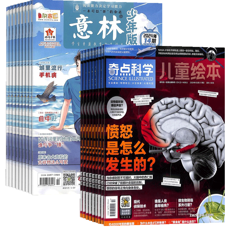 奇点科学+意林少年版杂志组合