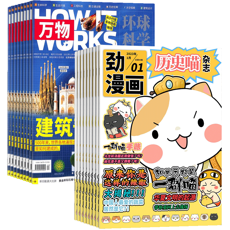 万物+历史喵杂志组合订阅