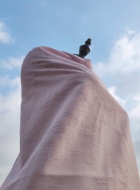 天丝粘胶尼龙交织提花 梅兰同春结实垂坠飘逸汉服茶服舞蹈服19152