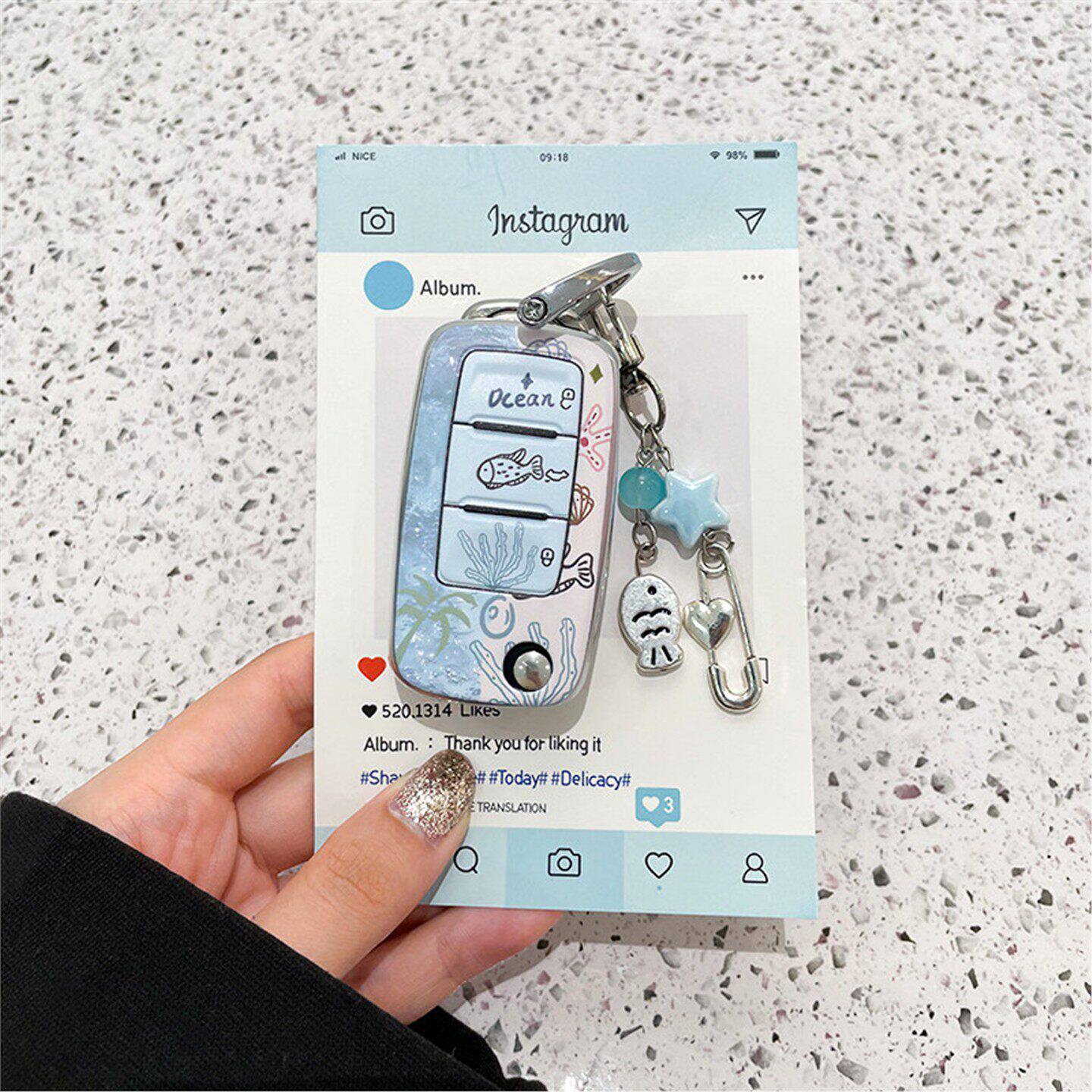 大众钥匙套途观lpolo桑塔纳车用钥匙包