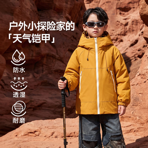 北极绒三合一儿童冲锋衣防水保暖