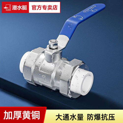 潜水艇ppr双活接球阀入户总阀门