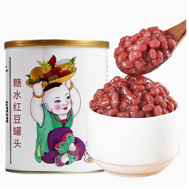 广禧罐头红豆950g血糯米燕麦芋头泥薏仁马蹄青稞西米板栗泥红薯泥