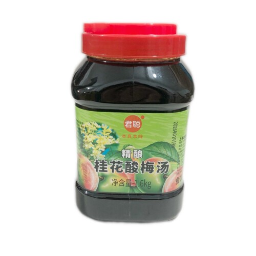 上海君聪桂花酸梅汤瓶装包装火锅烧烤店麻辣烫店推荐用1.6kg