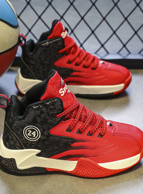 ABC defier男童鞋儿童篮球运动鞋科比秋冬季加绒球鞋中大童大棉鞋