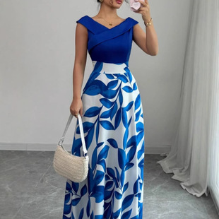 夏季 dress2025女装 花卉印花异域度假风优雅连衣裙 style Vacation