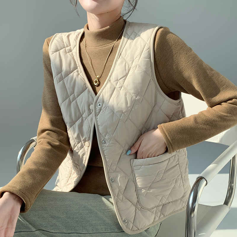 加绒马甲女外穿冬季2025新款保暖