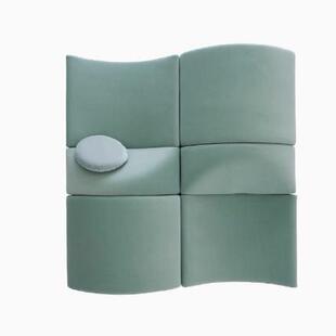 创意写意空间艺术懒人背靠背双面向沙发可躺休息区设计师工作室