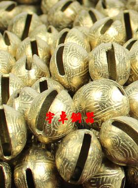 宇卓铜器 纯铜铃铛 黄铜铃铛 铜虎头铃铛风铃挂件铃铛挂饰