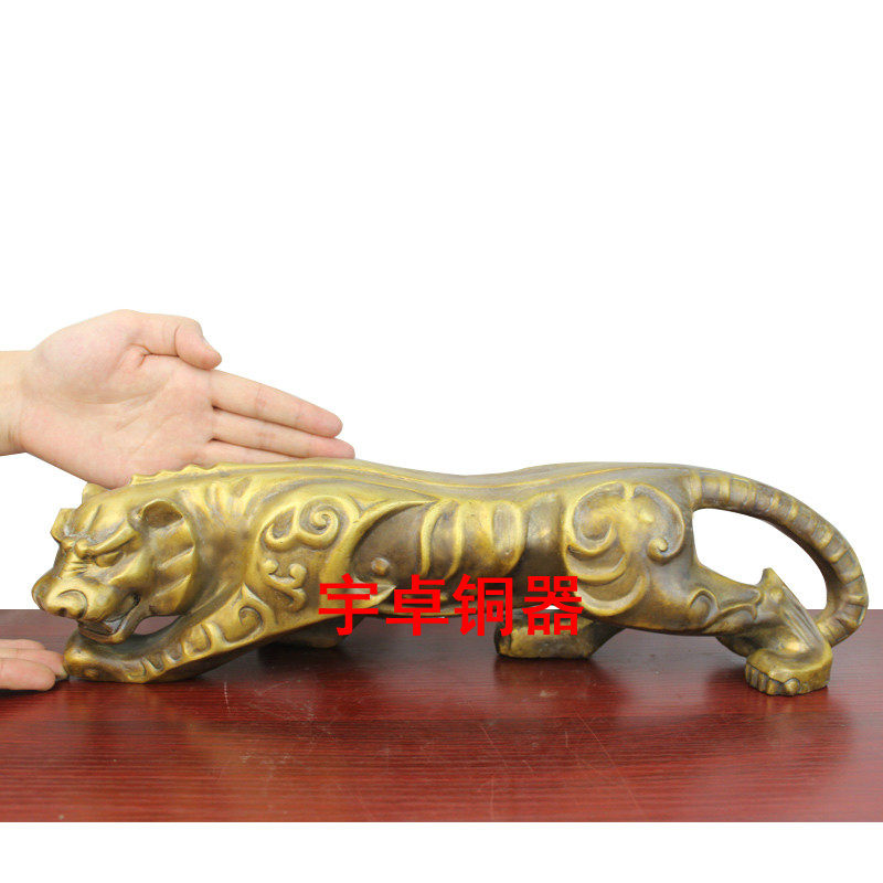宇卓铜器  纯铜老虎 黄铜老虎 生肖虎 家居装饰  工艺品 摆件都有