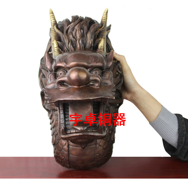 宇卓铜器 纯铜龙头 黄铜龙头  墙壁挂件 工艺品 摆件 铜龙头